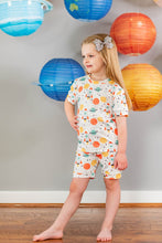 Load image into Gallery viewer, Rocket Ship Short Sleeve and Shorts Lounge Set
