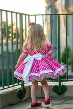 Load image into Gallery viewer, Pink and White Polka Dot Dress
