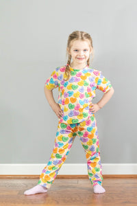 Be My Valentine Hearts Short Sleeve and Pants Lounge Set