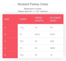 Load image into Gallery viewer, Mustard Paisley Dress
