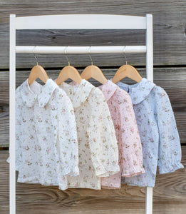 Floral Swiss Dot Layering Blouses