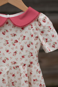 Handmade Flower Clip - M2M Vintage Floral Dress