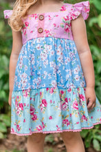 Load image into Gallery viewer, The Alise Tiered Dress - Fun Floral
