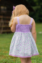 Load image into Gallery viewer, Jane Sweetheart Dress - Purple Gingham
