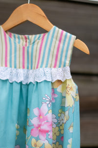 Handmade Flower Clip - M2M Tropical Fruit Stripe Dress
